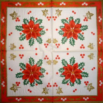 095 Christmas Flowers - 3-ply (95)